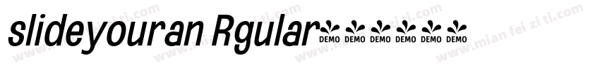 slideyouran Rgular字体转换